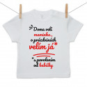 Tričko s krátkým rukávem Doma velí maminka, o prázdninách velím já