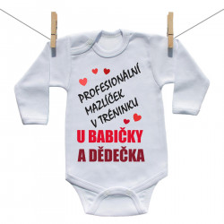 Body s dlouhým rukávem Profesionální mazlíček v tréninku u babičky a dědečka