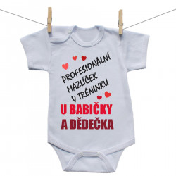 Body s krátkým rukávem Profesionální mazlíček v tréninku u babičky a dědečka