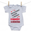 Body s krátkým rukávem Profesionální mazlíček v tréninku u babičky a dědečka