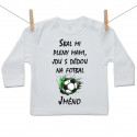 Tričko s dlouhým rukávem Sbal mi pleny mami, jdu s dědou na fotbal
