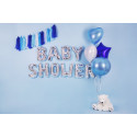 Fóliový balónek písmeno R, 35cm, stříbrný