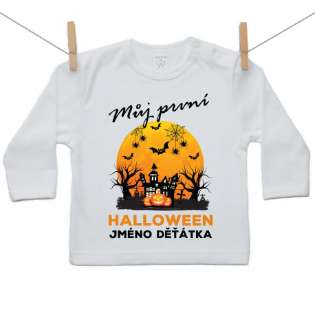 Tričko s dlouhým rukávem Můj první Halloween Tričko s dlouhým rukávem Můj první Halloween