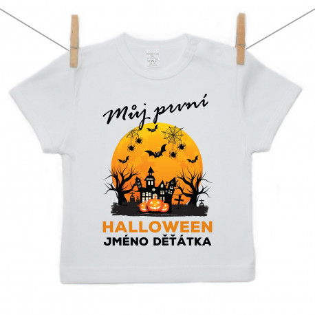 Tričko s krátkým rukávem Můj první Halloween