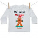 Tričko s dlouhým rukávem Můj první Mikuláš