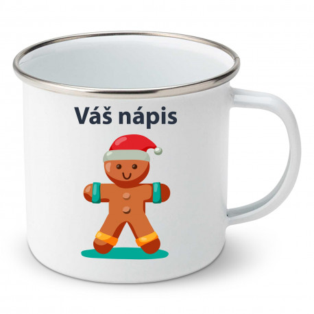 Smaltovaný hrnek Mikuláš s vlastním nápisem