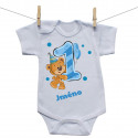 Body s krátkým rukávem Mám 1 rok s medvídkem pro chlapečka