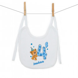 Bryndáček na zavazování Mám 4 roky s medvídkem pro chlapečka