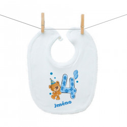 Bryndáček na zapínání Mám 4 roky s medvídkem pro chlapečka