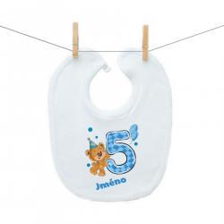 Bryndáček na zapínání Mám 5 let s medvídkem pro chlapečka