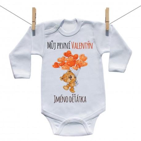 Body s dlouhým rukávem Můj první Valentýn