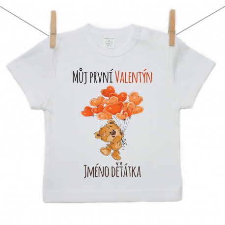 Tričko s krátkým rukávem Můj první Valentýn