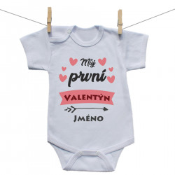 Body s krátkým rukávem Můj první Valentýn se srdíčkem