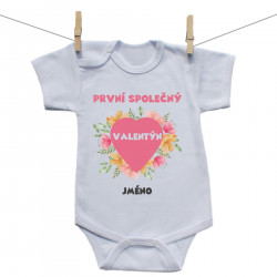 Body s krátkým rukávem První společný Valentýn s kvítky