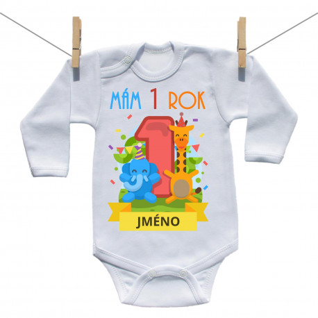Body s dlouhým rukávem Mám 1 rok