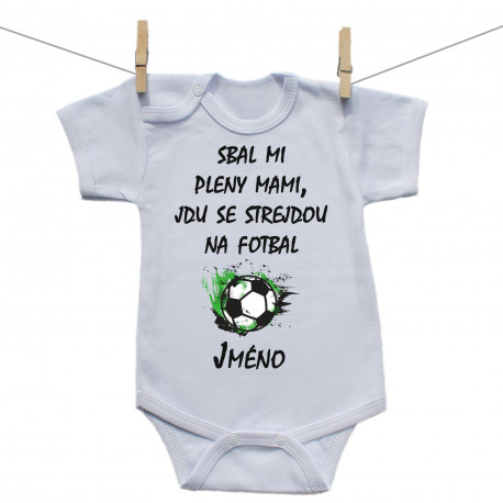 Body s krátkým rukávem Jdu se strejdou na fotbal 