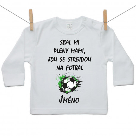 Tričko s dlouhým rukávem Jdu se strejdou na fotbal 