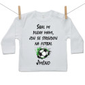 Tričko s dlouhým rukávem Sbal mi pleny mami, jdu se strejdou na fotbal