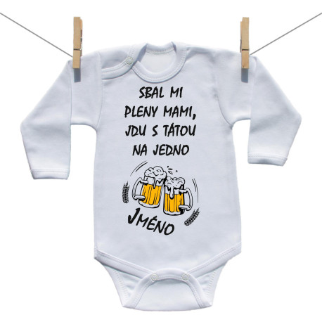 Body s dlouhým rukávem Jdu s tátou na jedno