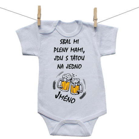 Body s krátkým rukávem Jdu s tátou na jedno