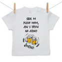 Tričko s krátkým rukávem Jdu s tátou na jedno