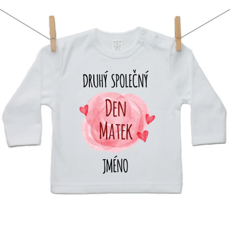 Tričko s dlouhým rukávem Náš druhý společný den matek