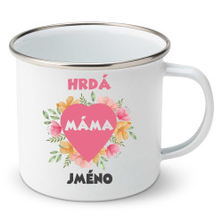 Smaltovaný hrnek Hrdá máma