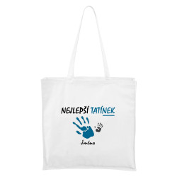 Bílá Maxi taška Nejlepší tatínek