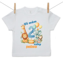 Tričko s krátkým rukávem Už mám 2 roky Safari