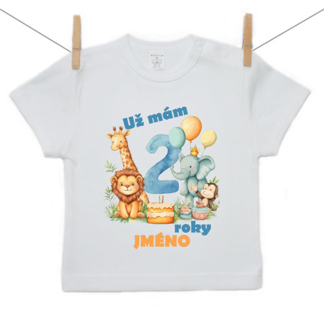 Tričko s krátkým rukávem Už mám 2 roky Safari Tričko s krátkým rukávem Už mám 2 roky Safari