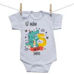 Body s krátkým rukávem Už mám 5 měsíců se zvířátkem