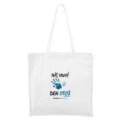 Bílá Maxi taška Náš druhý den otců se jménem (chlapec)
