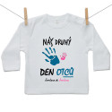 Tričko s dlouhým rukávem Náš druhý den otců se jménem (dívka)