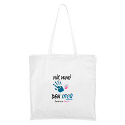 Bílá Maxi taška Náš druhý den otců se jménem (dívka)