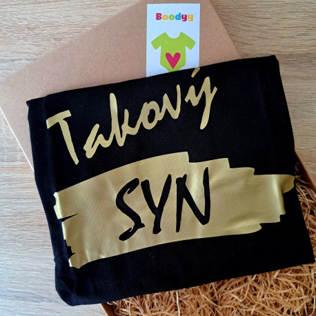 Limitovaná zlatá edice triko Takový syn