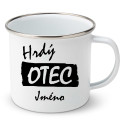 Smaltovaný hrnek Hrdý otec