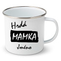 Smaltovaný hrnek Hrdá mamka