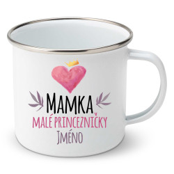 Smaltovaný hrnek Mamka malé princezničky
