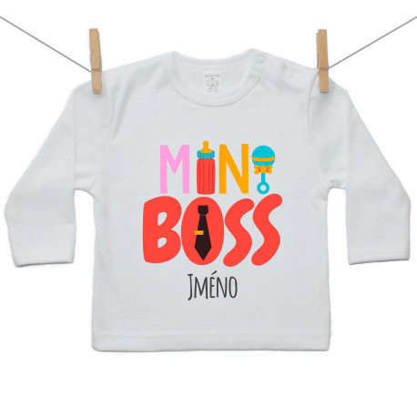 Tričko s dlouhým rukávem Mini Boss Tričko s dlouhým rukávem Mini Boss