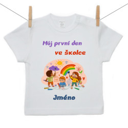 Tričko s krátkým rukávem Můj první den ve školce