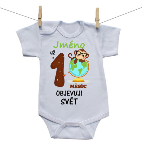 Body s krátkým rukávem Už 1 měsíc objevuji svět