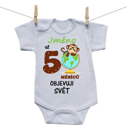 Body s krátkým rukávem Už 5 měsíců objevuji svět