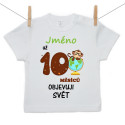 Tričko s krátkým rukávem Už 10 měsíců objevuji svět