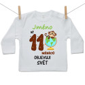 Tričko s dlouhým rukávem Už 11 měsíců objevuji svět