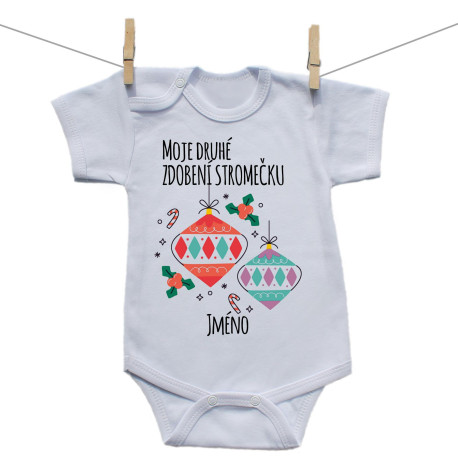 Body s krátkým rukávem Moje druhé zdobení stromečku Body s krátkým rukávem Moje druhé zdobení stromečku