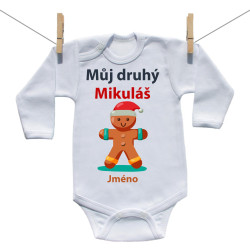 Body s dlouhým rukávem Můj druhý Mikuláš s perníčkem