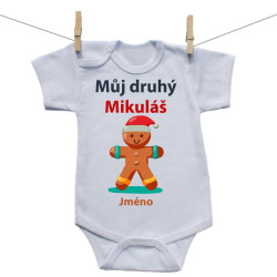 Body s krátkým rukávem Můj druhý Mikuláš s perníčkem