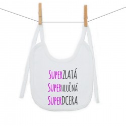 Bryndáček na zavazování Super zlatá, super hlučná, super dcera