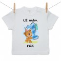 Tričko s krátkým rukávem Už mám 1 rok Chlapec
