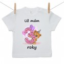 Tričko s krátkým rukávem Už mám 3 roky Dívka